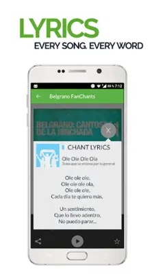 FanChants Belgrano Fans Songs & Chants android App screenshot 4